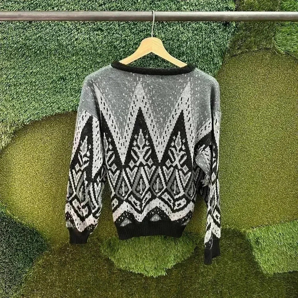 Vintage  Ecco L’Italia Abstract Sweater Medium - Picture 2 of 6